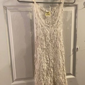 Adorable crochet/net slip! Great for layering